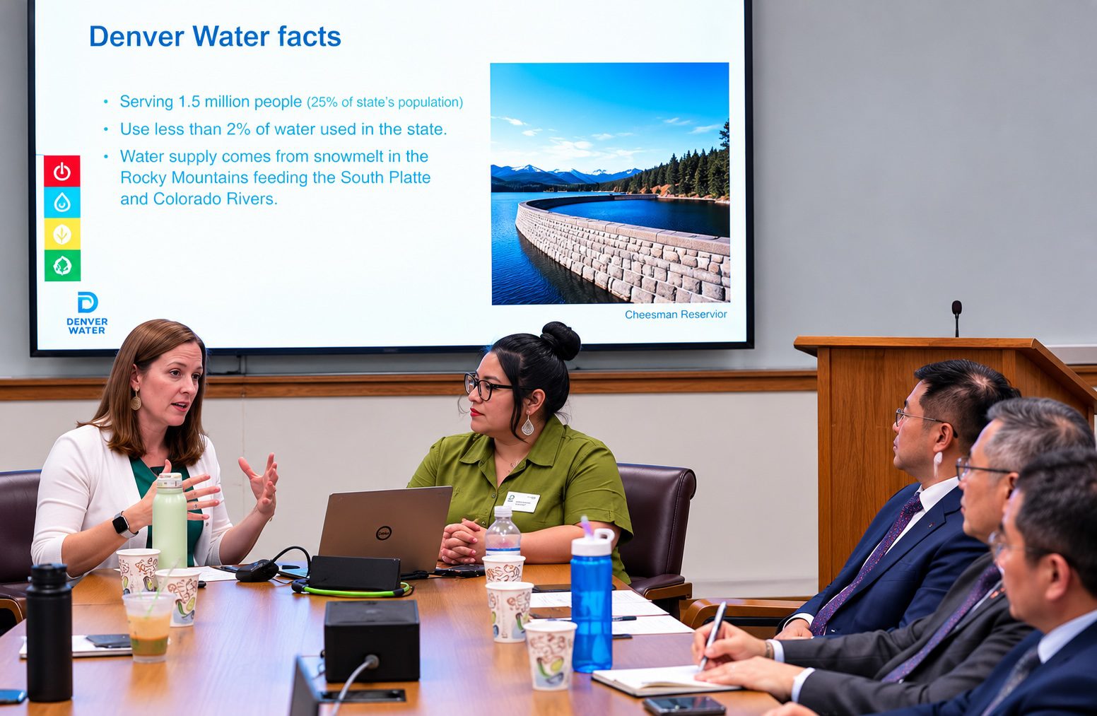 Denver Sister Cities international delegation visiting Denver Water